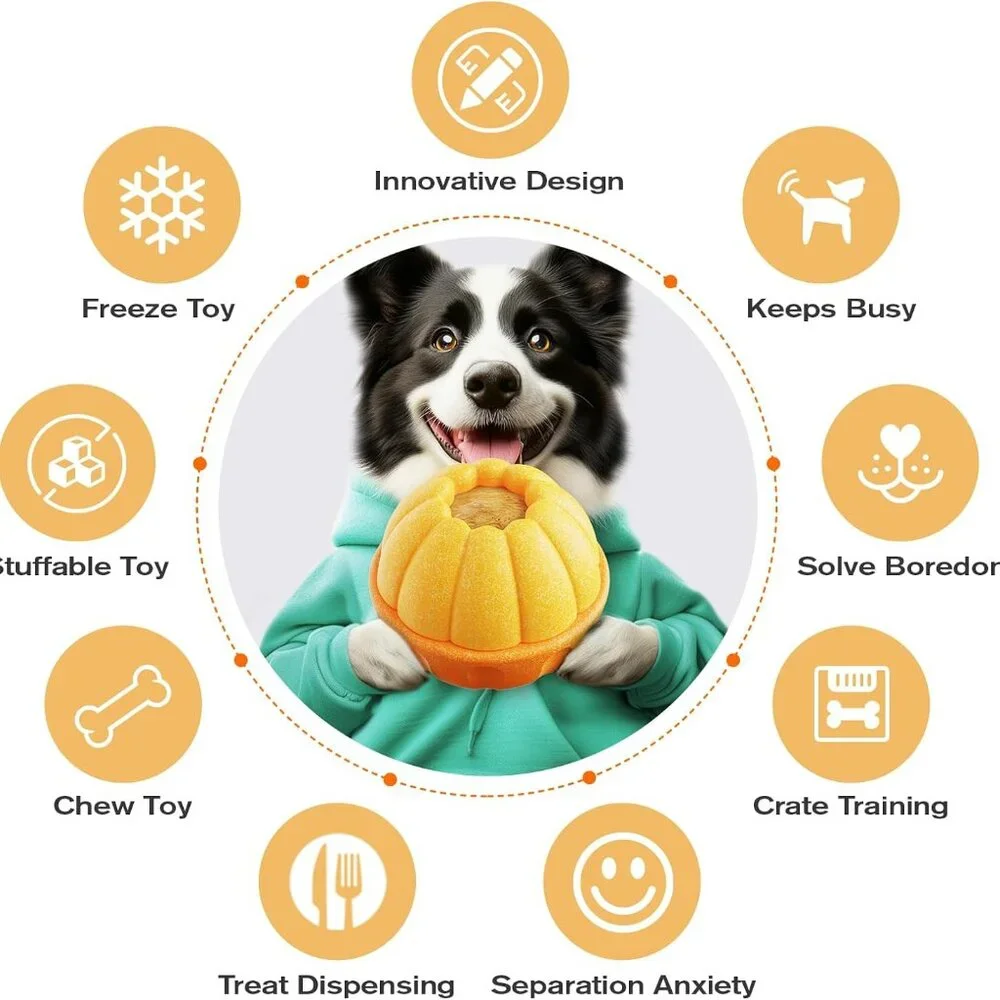 Unbreakable Dog Frozen Treat Toy Treat Dispensing Indestructible Dog Toy Chew
